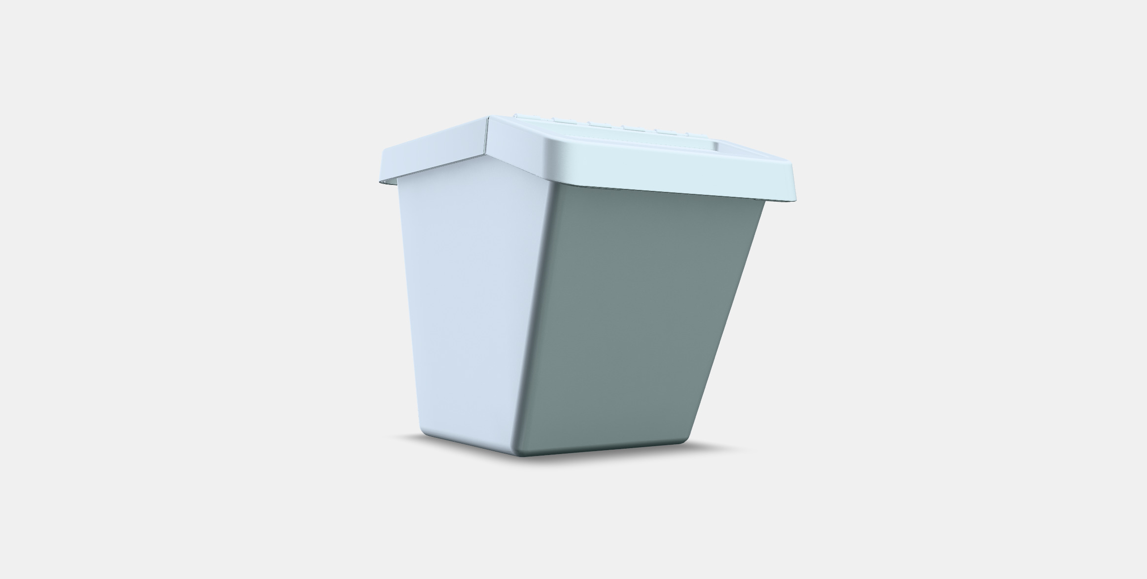SORTERA waste garbage can with lid 1 3D model_3