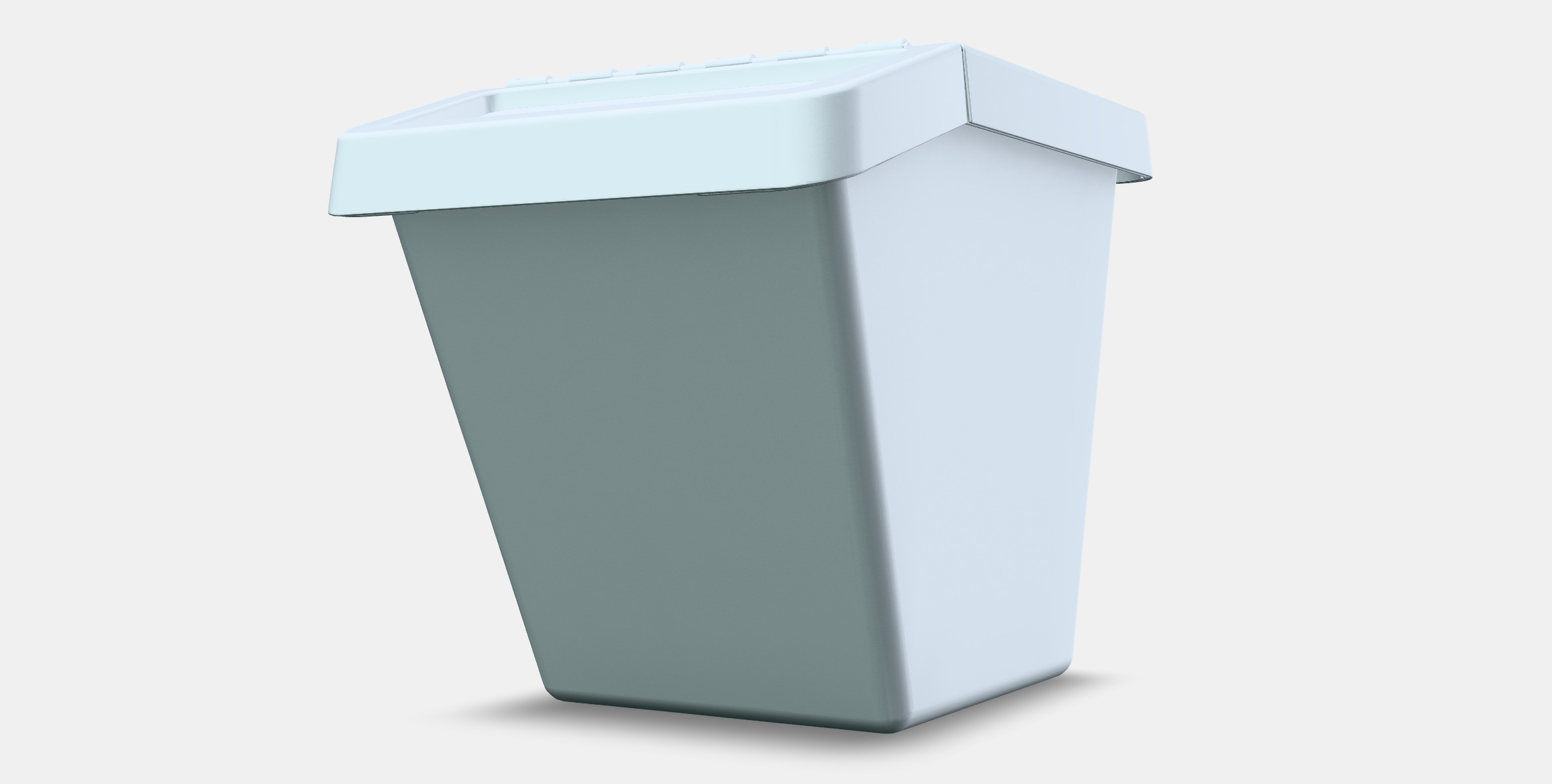 SORTERA waste garbage can with lid 1 3D model_13