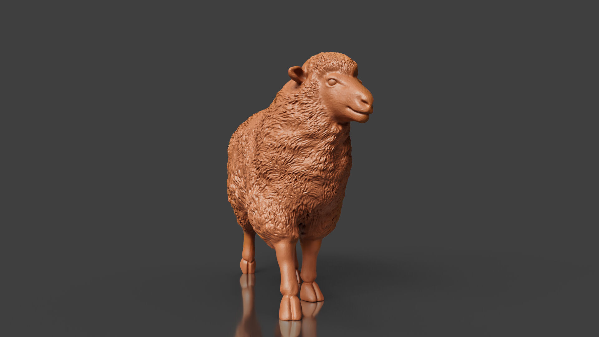 3D Printable Realistic Sheep Toy Model 3D print model_5