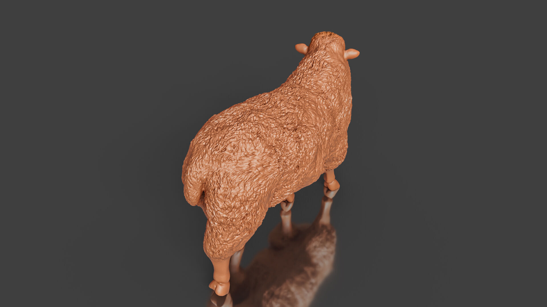 3D Printable Realistic Sheep Toy Model 3D print model_3