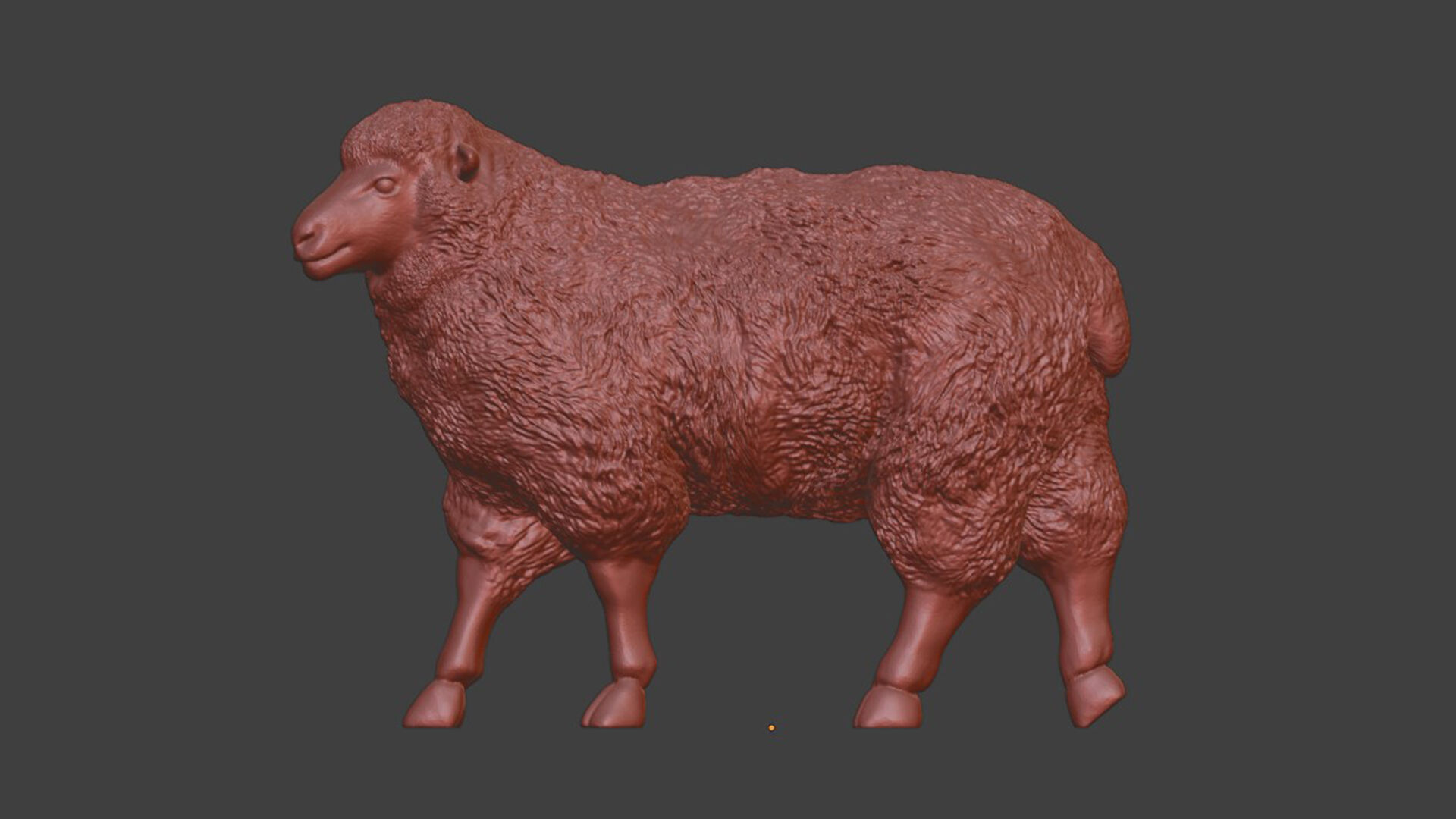 3D Printable Realistic Sheep Toy Model 3D print model_6