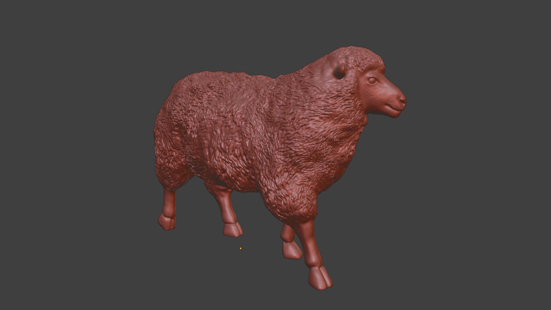 3D Printable Realistic Sheep Toy Model 3D print model_8