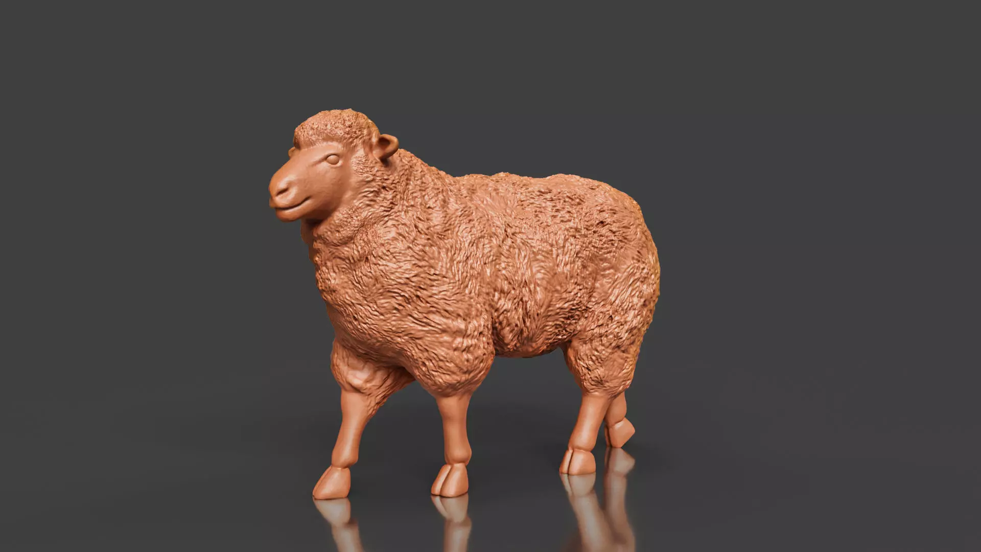3D Printable Realistic Sheep Toy Model 3D print model_0