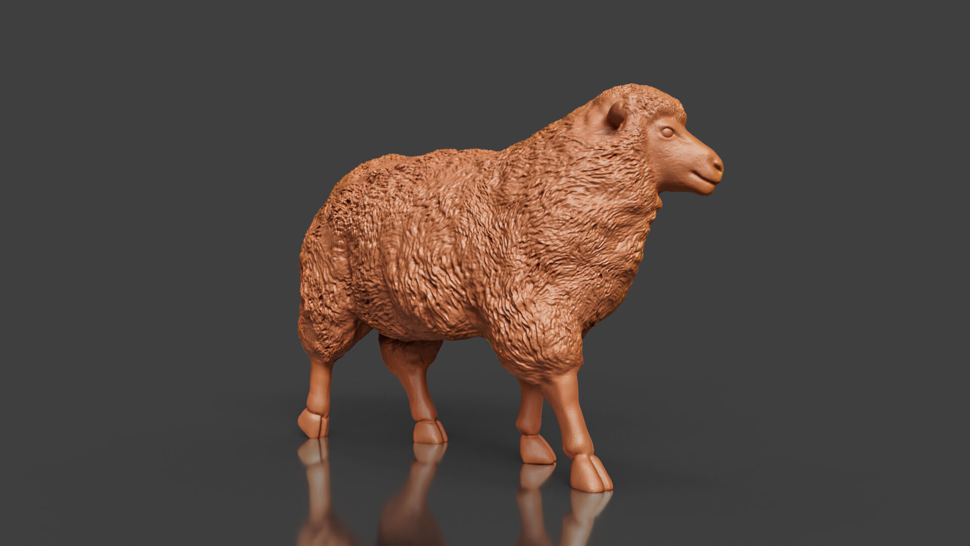 3D Printable Realistic Sheep Toy Model 3D print model_4