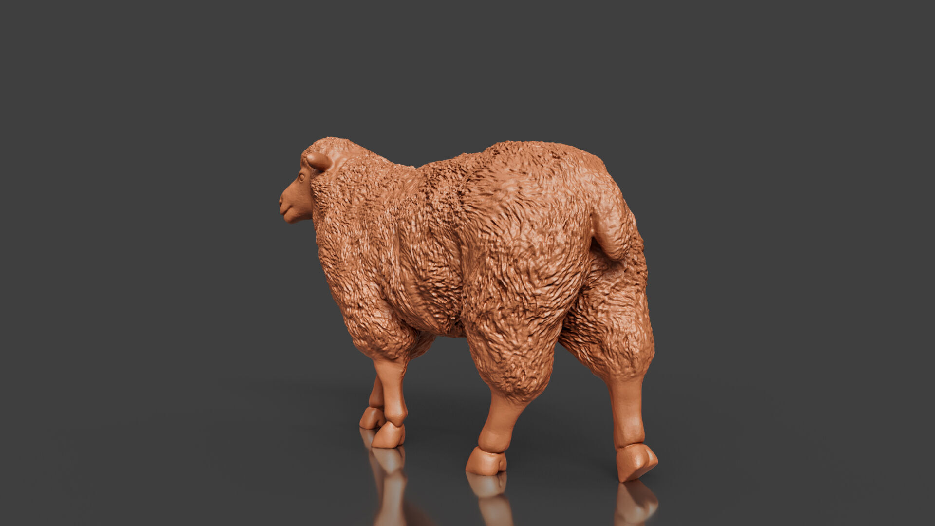 3D Printable Realistic Sheep Toy Model 3D print model_2