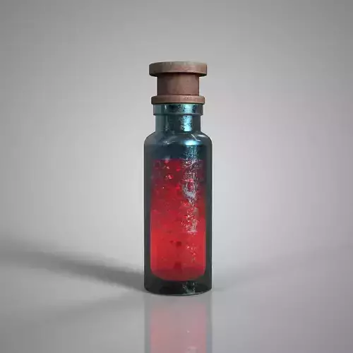 Fantasy Health Potion Bottle  Game Ready 3D Asset  PBR  Low Poly