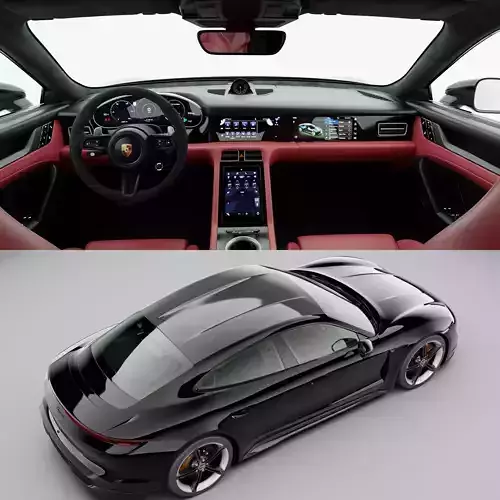 Porsche Taycan 2020 3D model