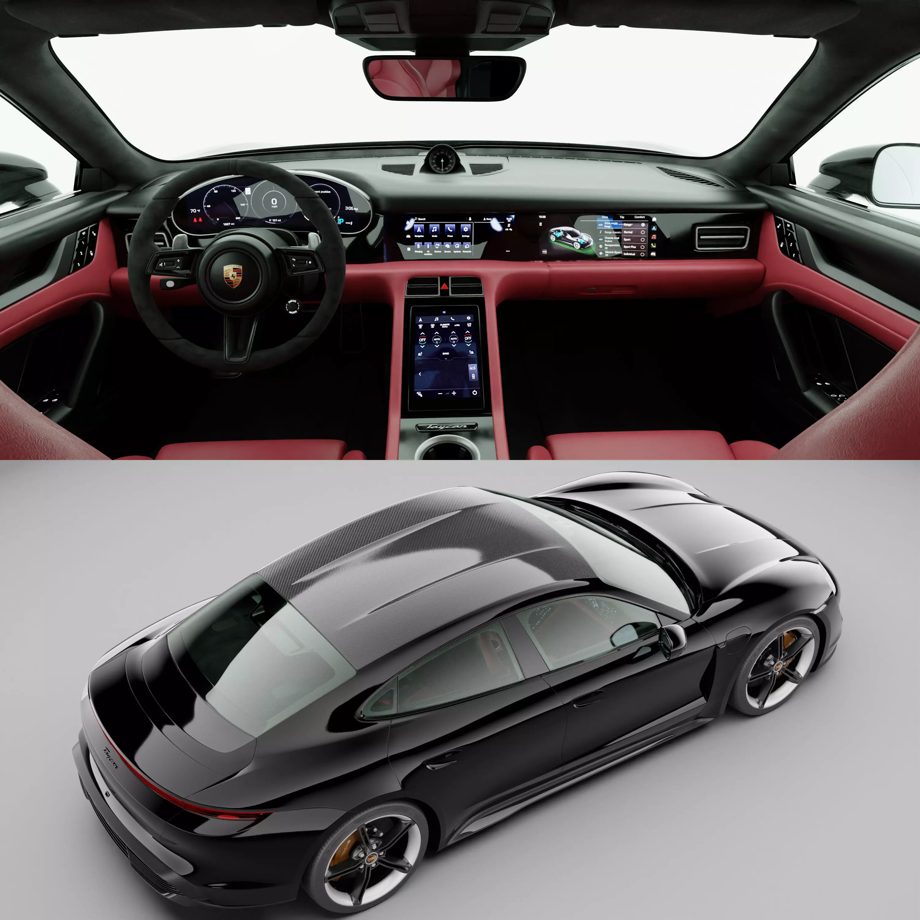 Porsche Taycan 2020 3D model_0