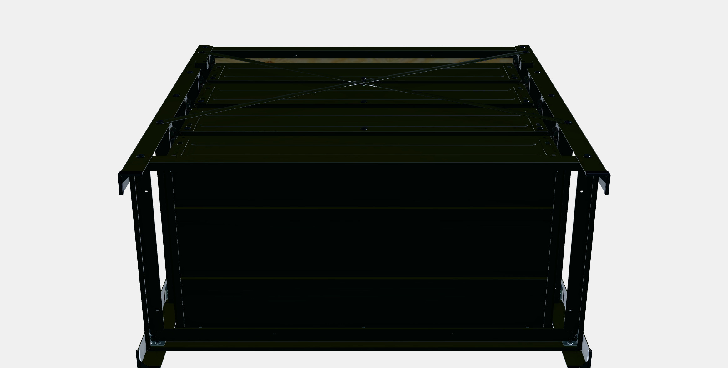 BROR work table with drawers 3D model_8