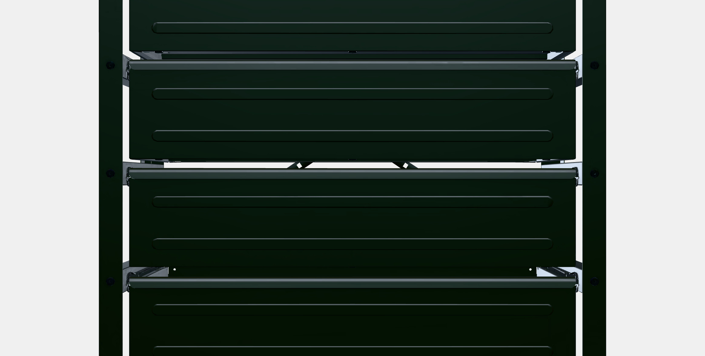 BROR work table with drawers 3D model_11