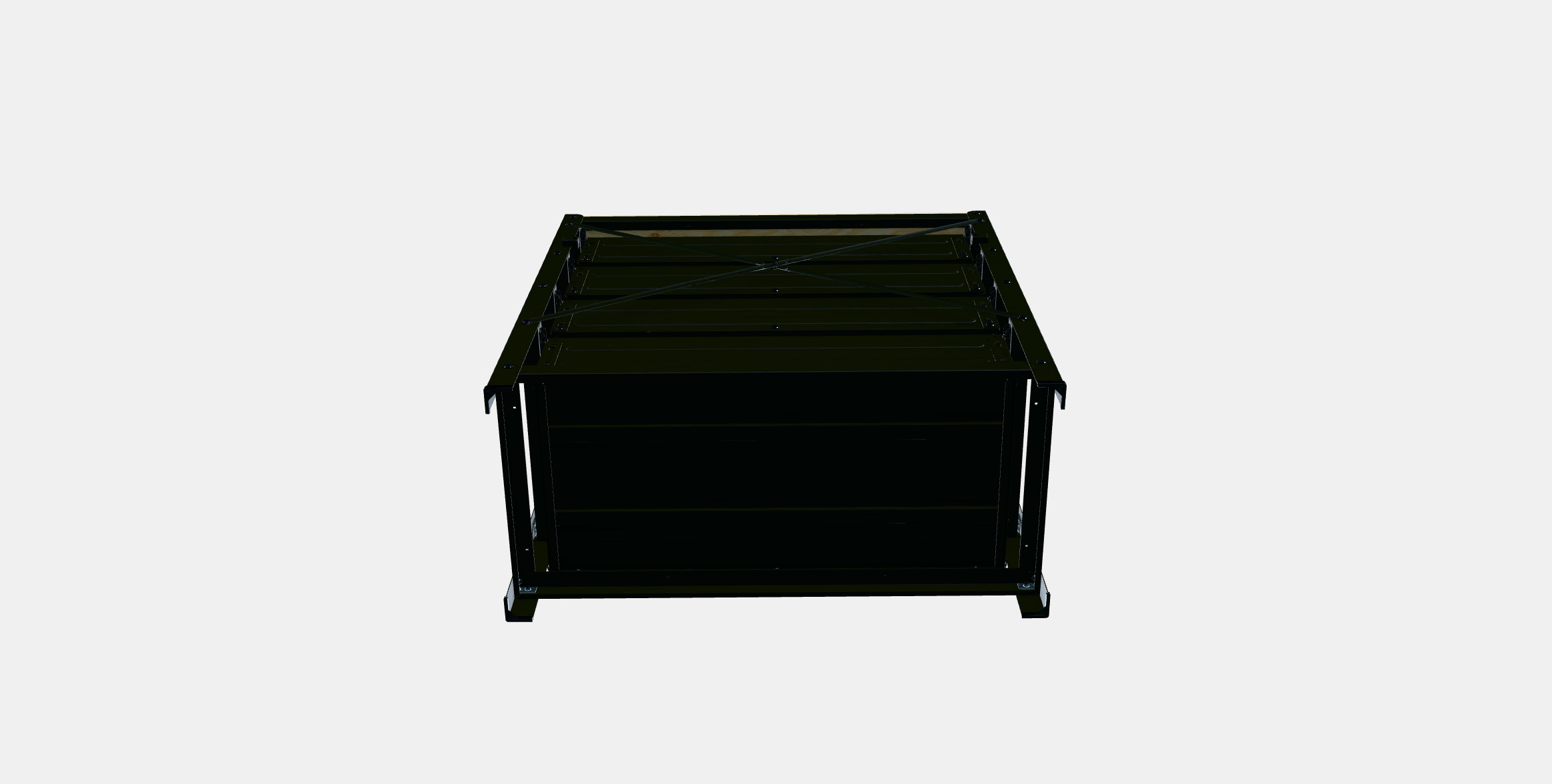 BROR work table with drawers 3D model_5