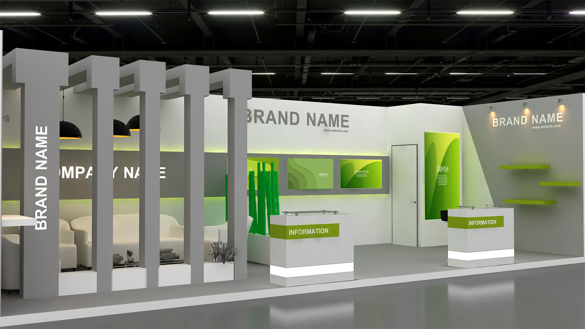 3D Model Exhibition Booth 3D model_1