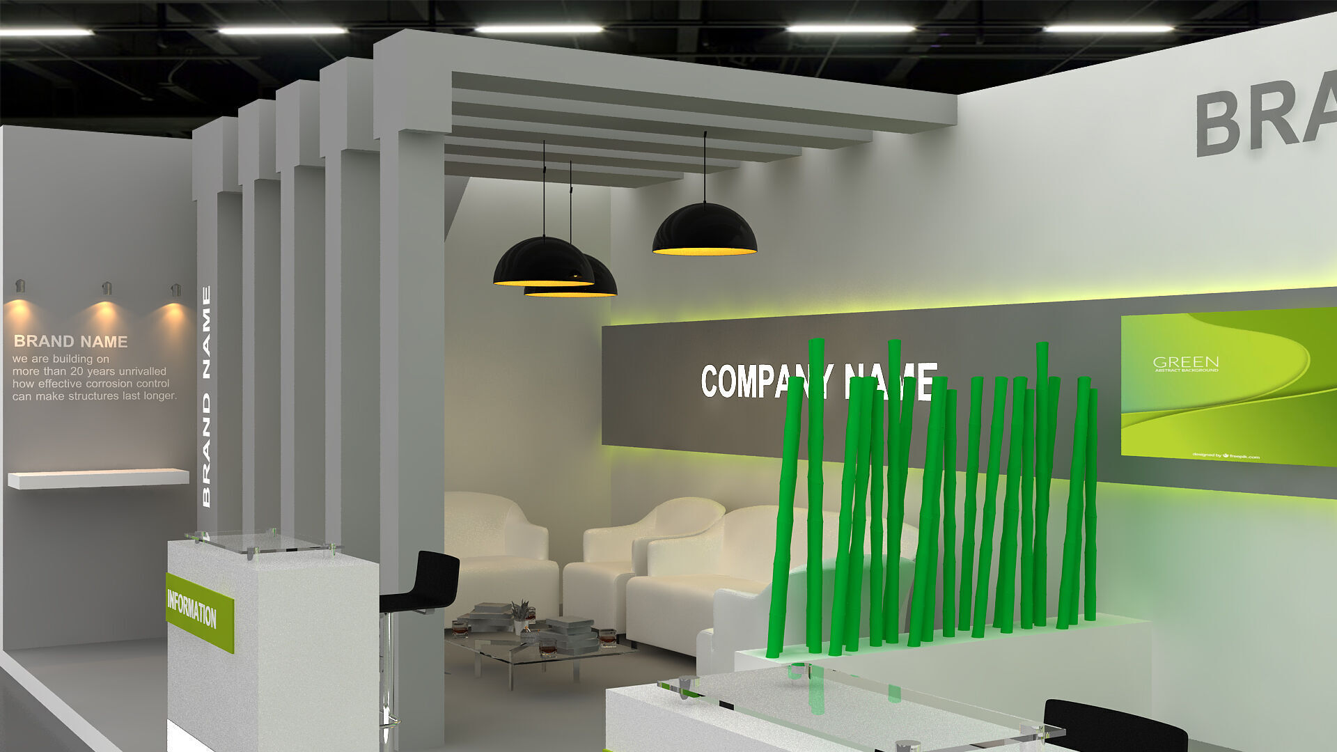 3D Model Exhibition Booth 3D model_3