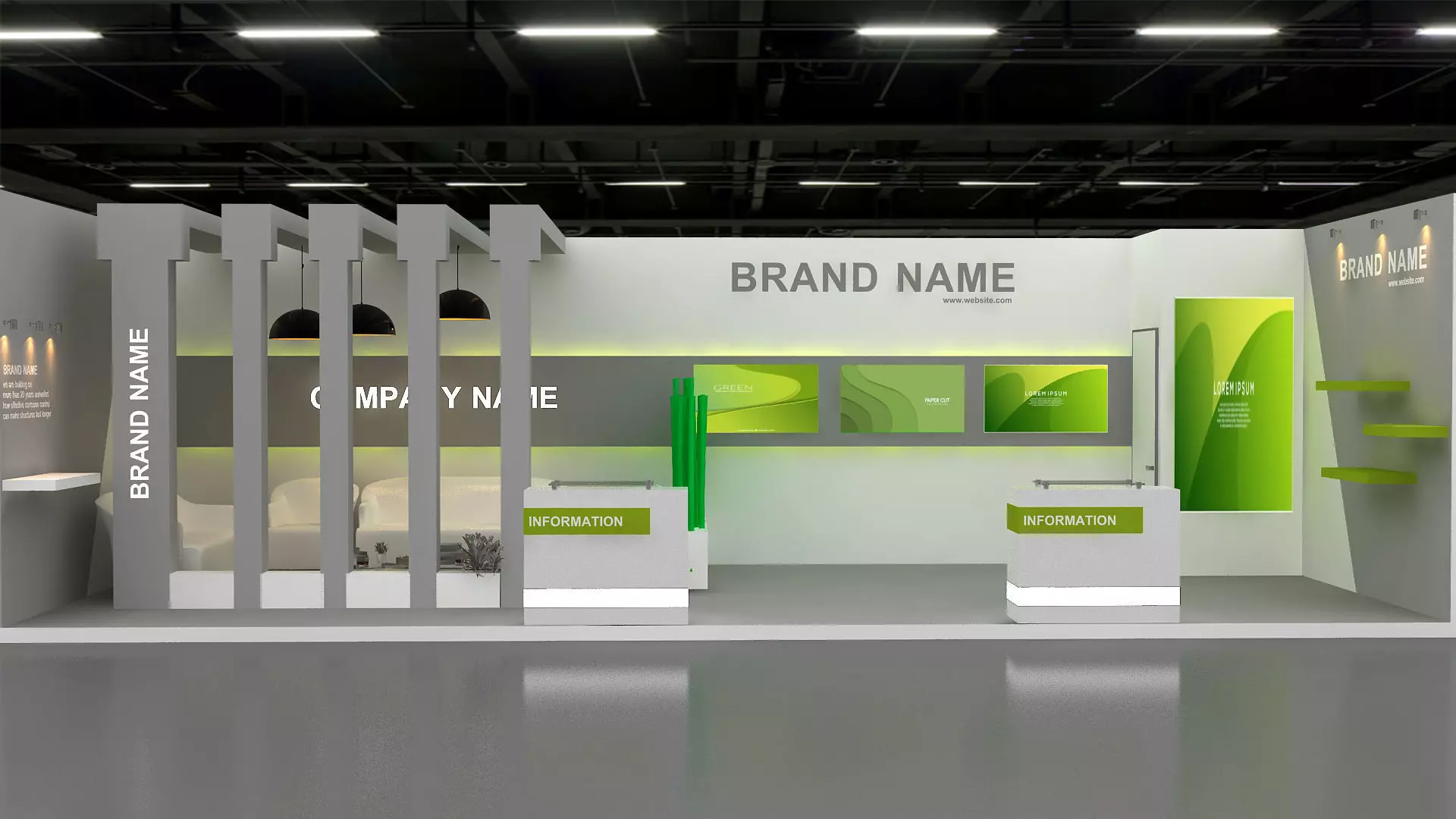 3D Model Exhibition Booth 3D model_0