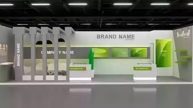 3D Model Exhibition Booth 3D model