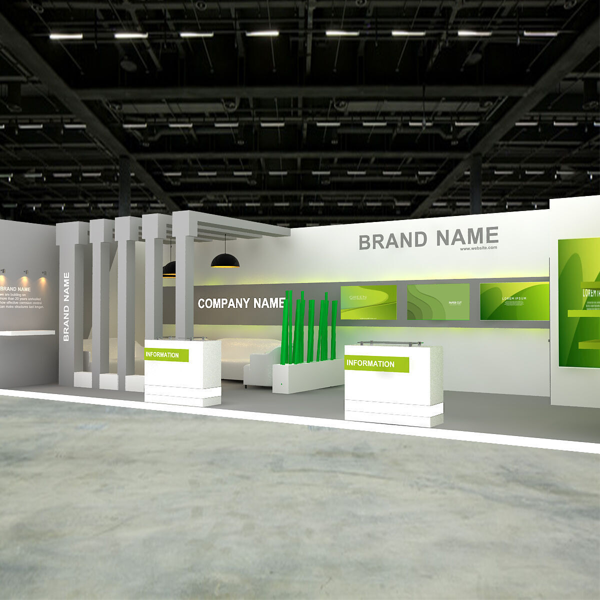 3D Model Exhibition Booth 3D model_6