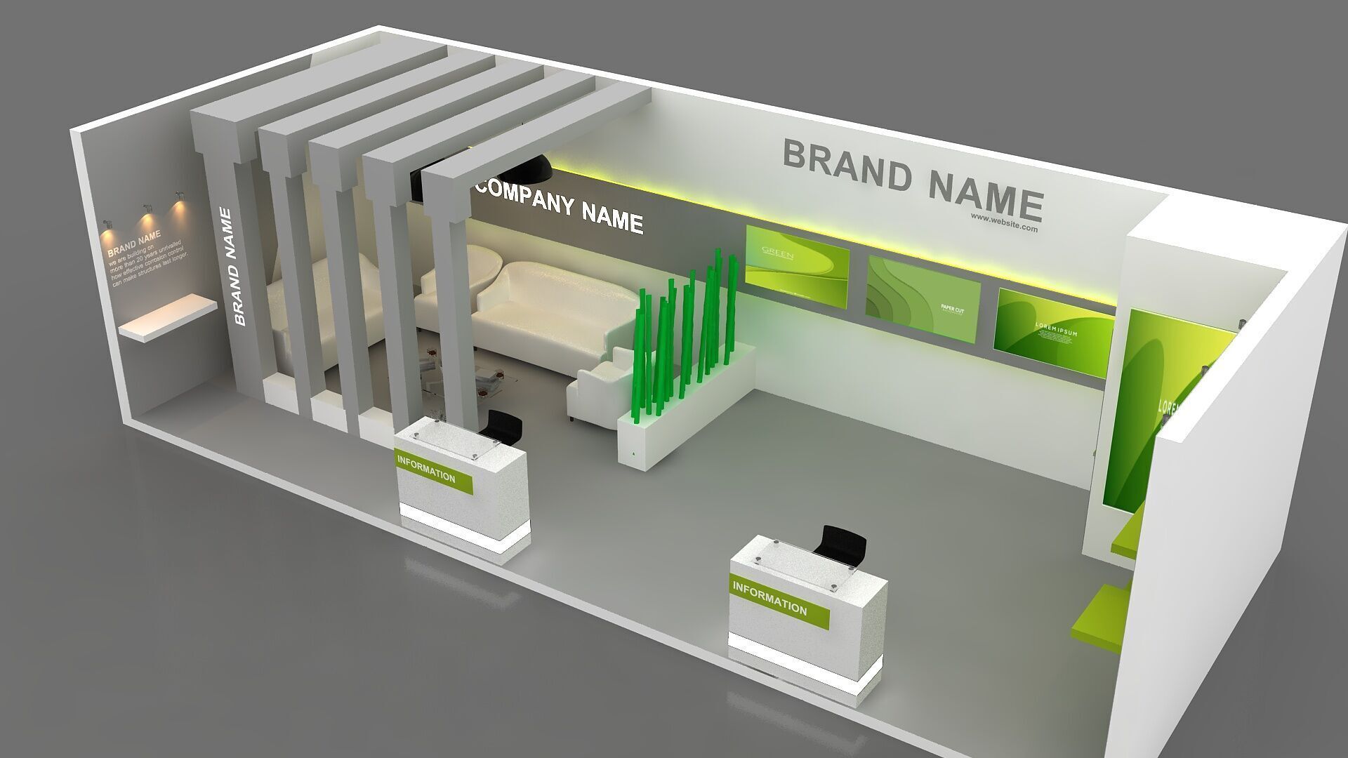 3D Model Exhibition Booth 3D model_5