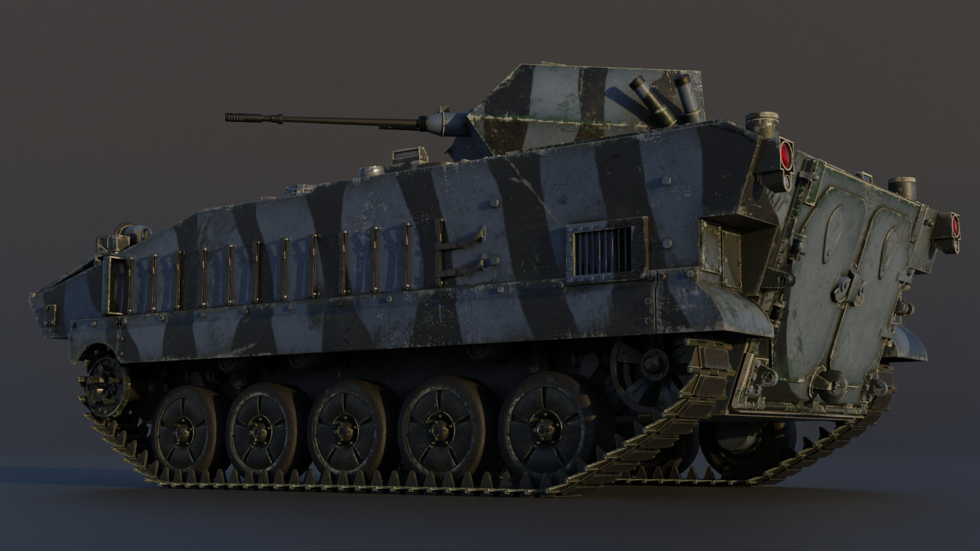 AMX-10P 25 ICV Low-poly 3D model_9