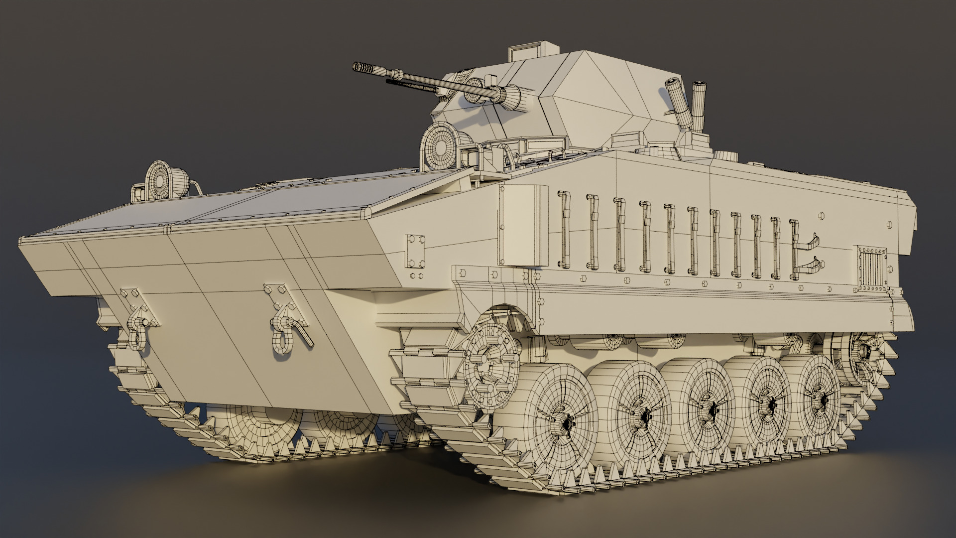 AMX-10P 25 ICV Low-poly 3D model_12