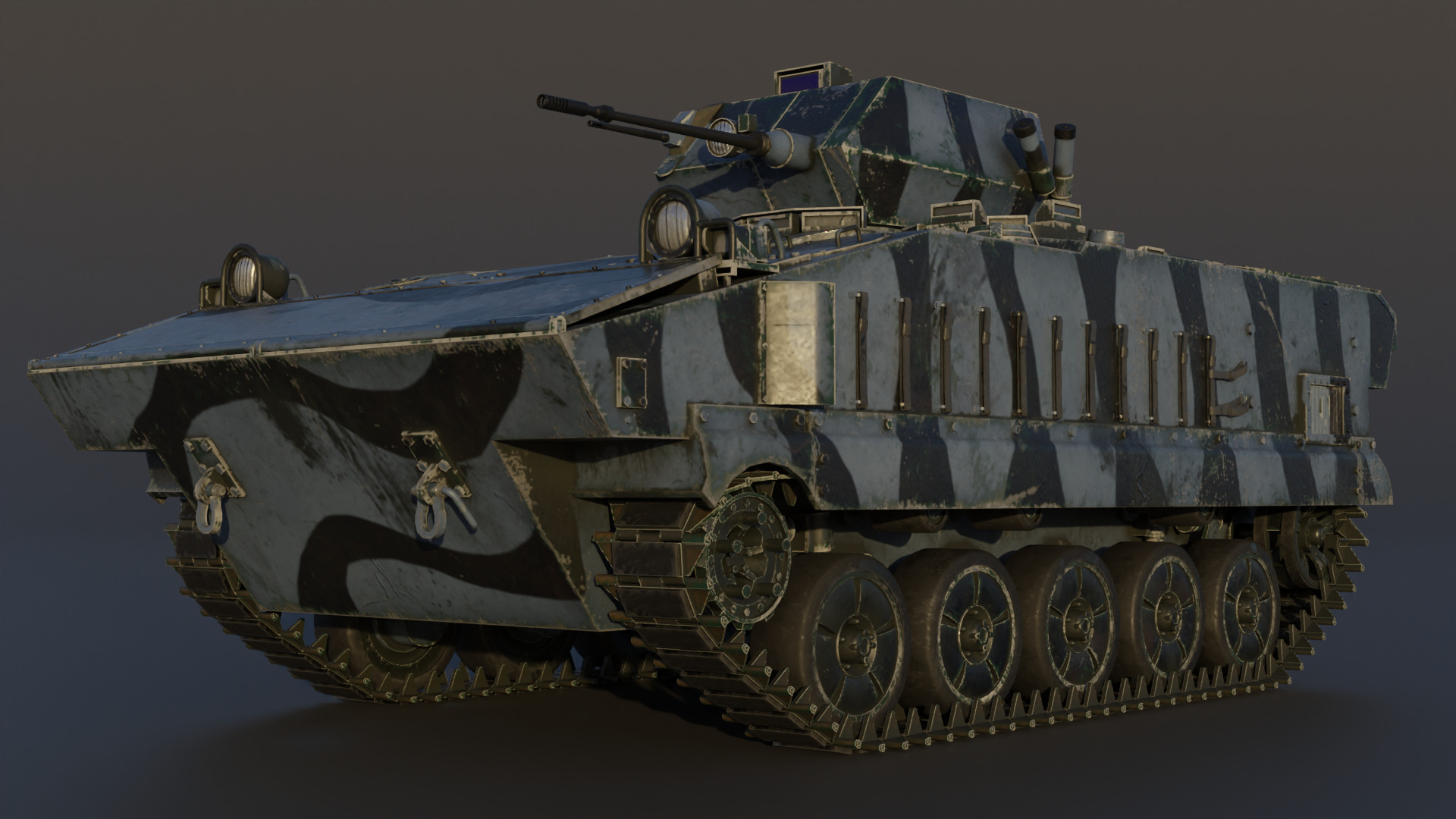 AMX-10P 25 ICV Low-poly 3D model_8