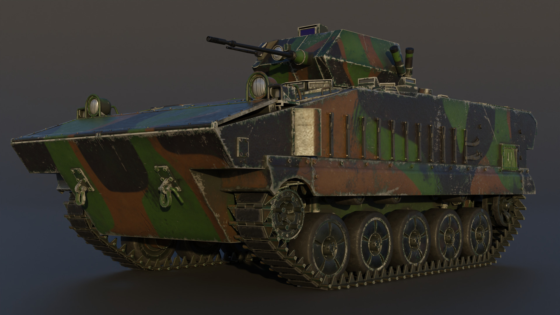 AMX-10P 25 ICV Low-poly 3D model_2