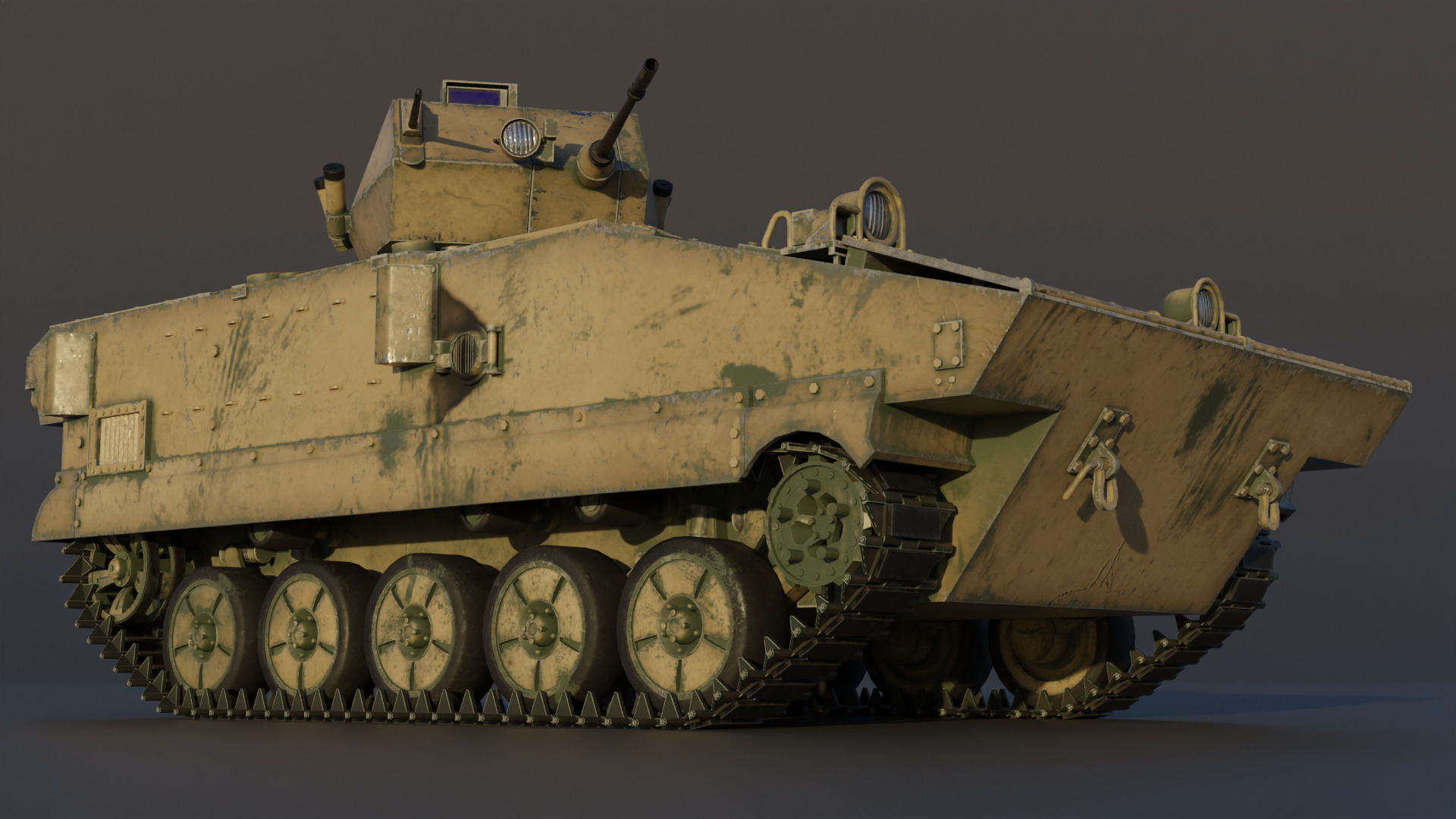 AMX-10P 25 ICV Low-poly 3D model_11