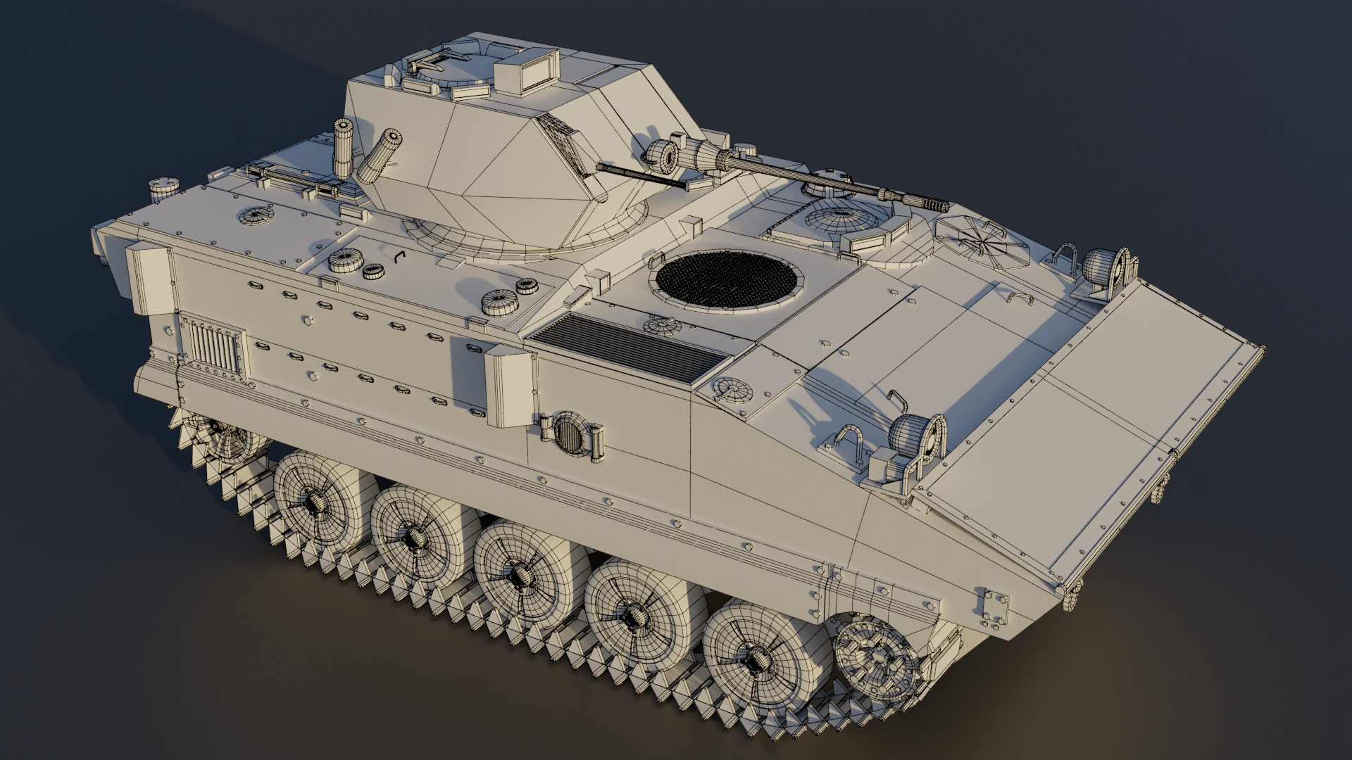 AMX-10P 25 ICV Low-poly 3D model_15