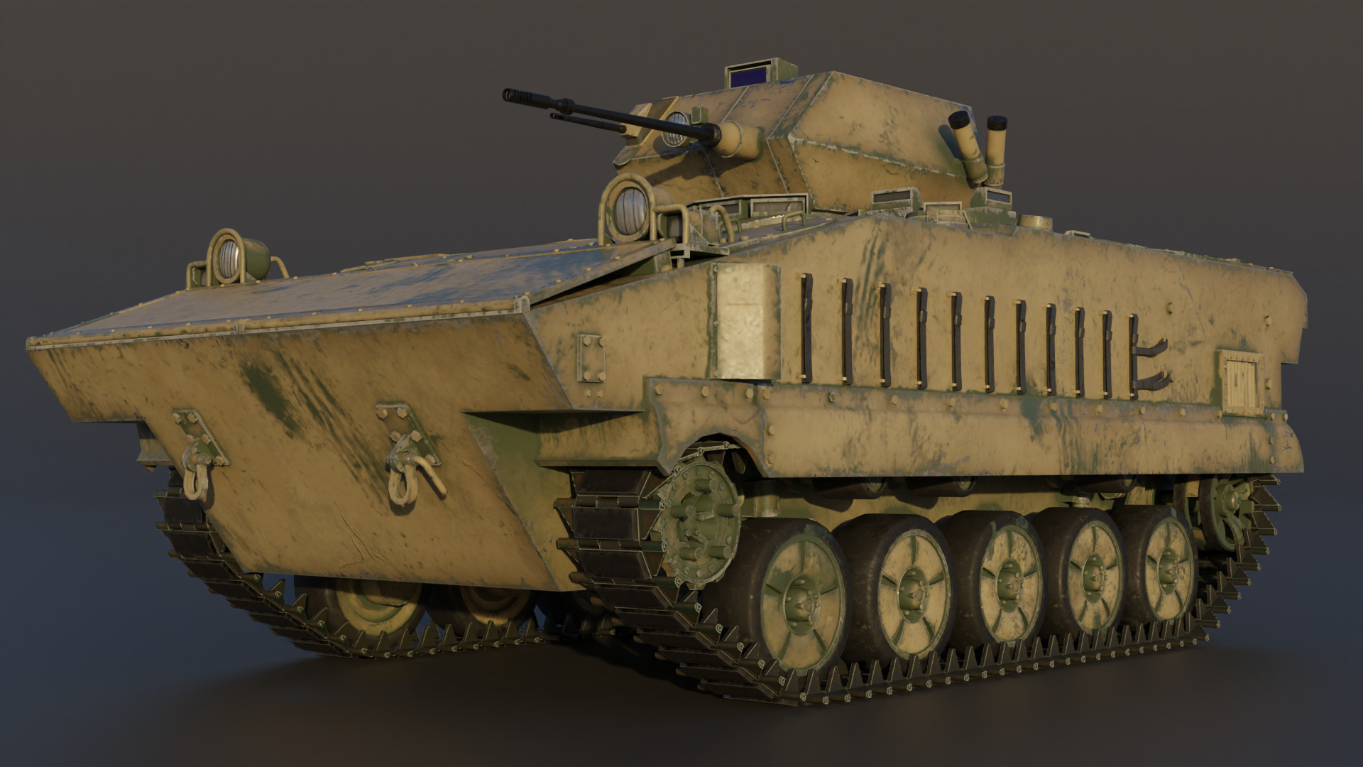 AMX-10P 25 ICV Low-poly 3D model_10