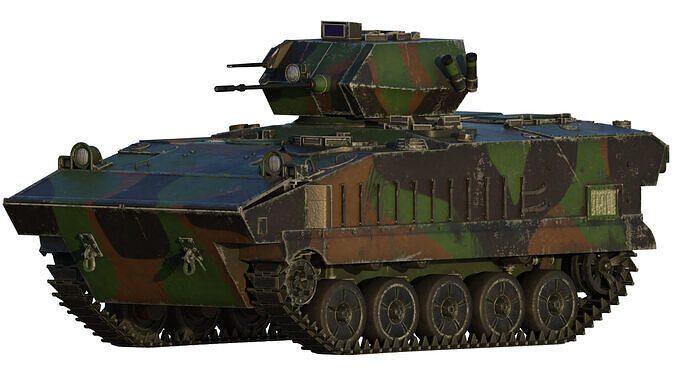 AMX-10P 25 ICV Low-poly 3D model