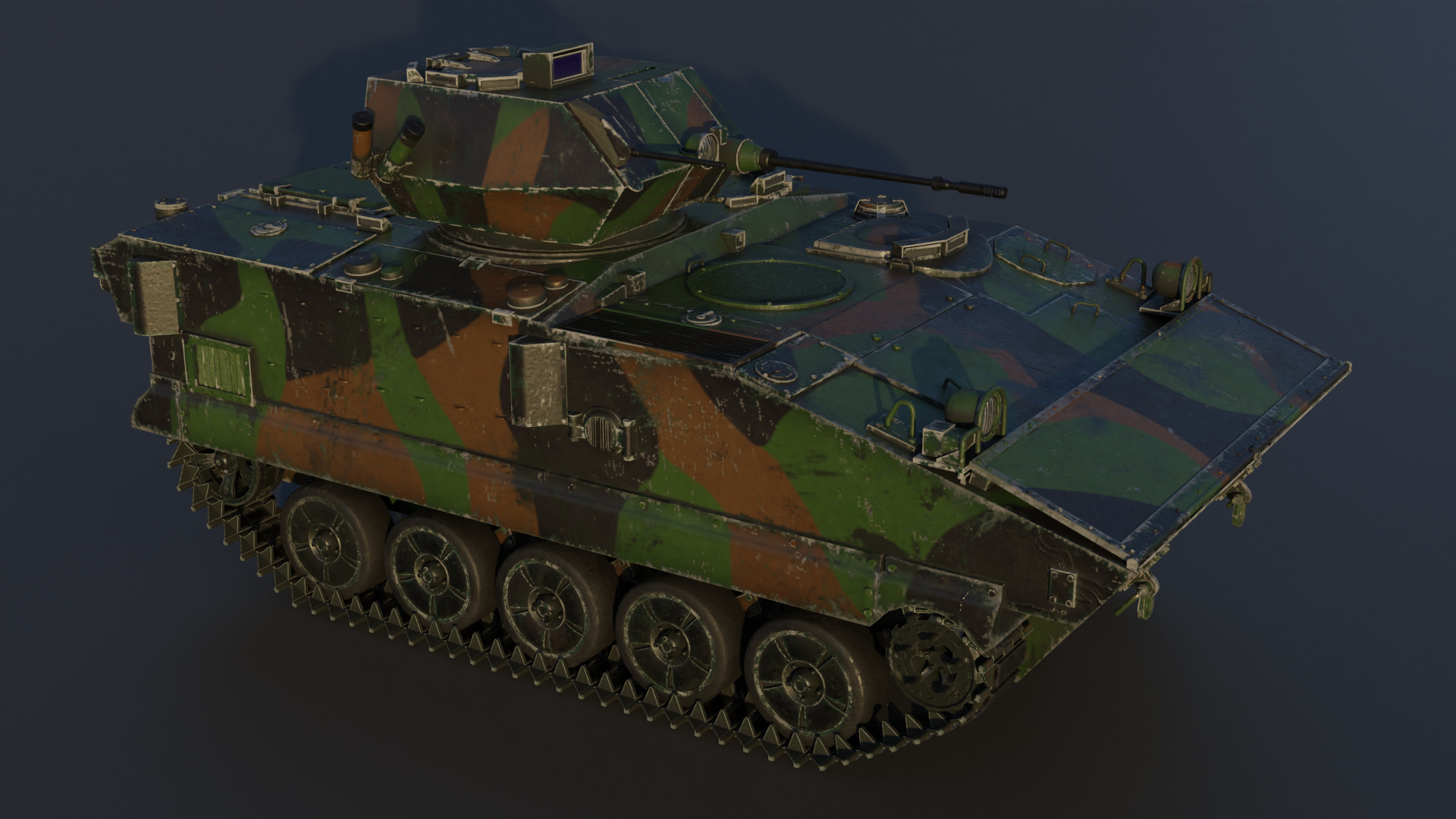 AMX-10P 25 ICV Low-poly 3D model_5