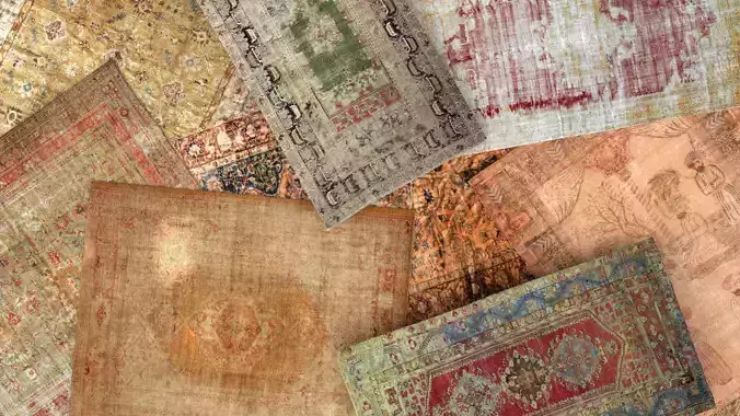 Carpets vintage turkish vol 01 3D model