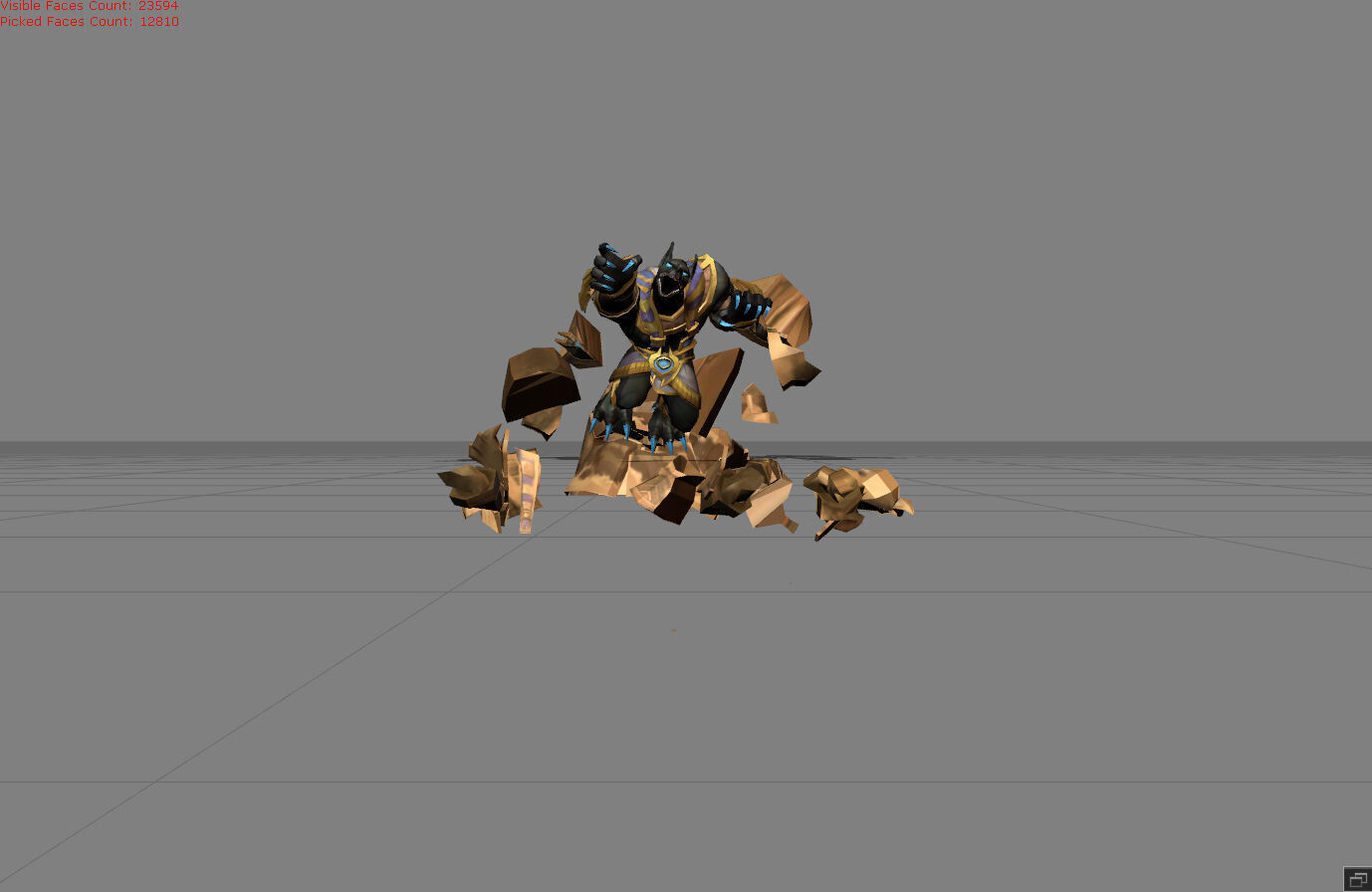 Roger Anubis Low-poly 3D model_4