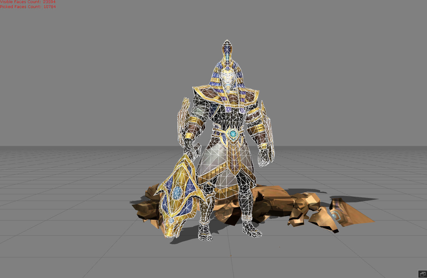Roger Anubis Low-poly 3D model_12