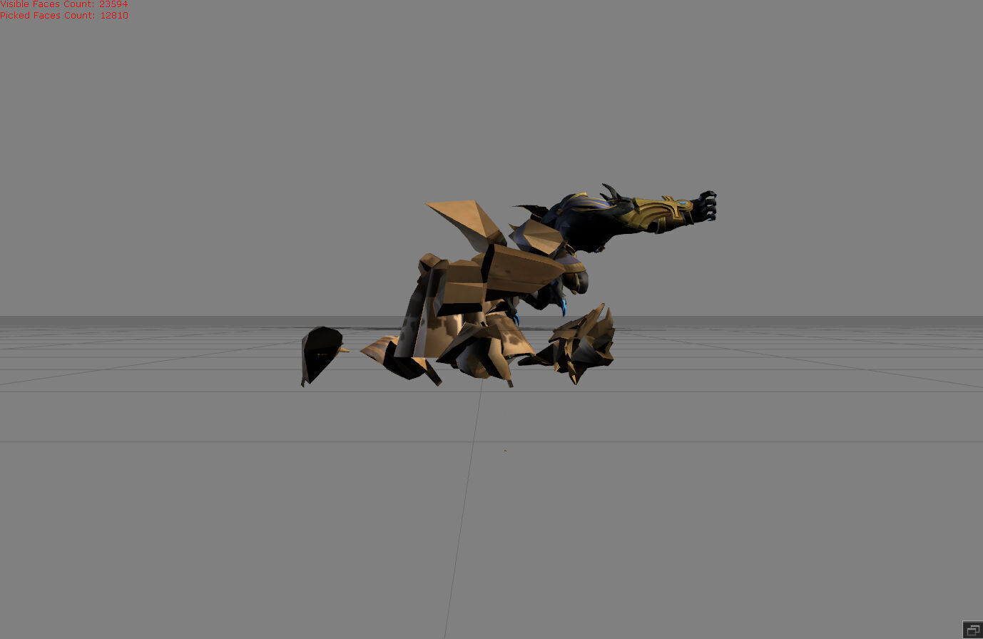 Roger Anubis Low-poly 3D model_5