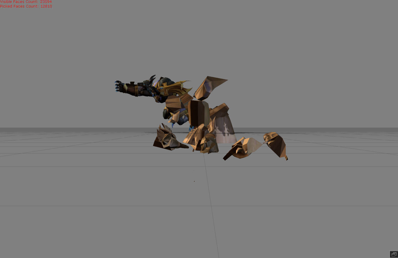 Roger Anubis Low-poly 3D model_6
