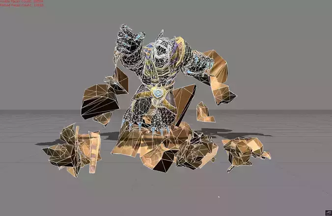 Roger Anubis Low-poly 3D model