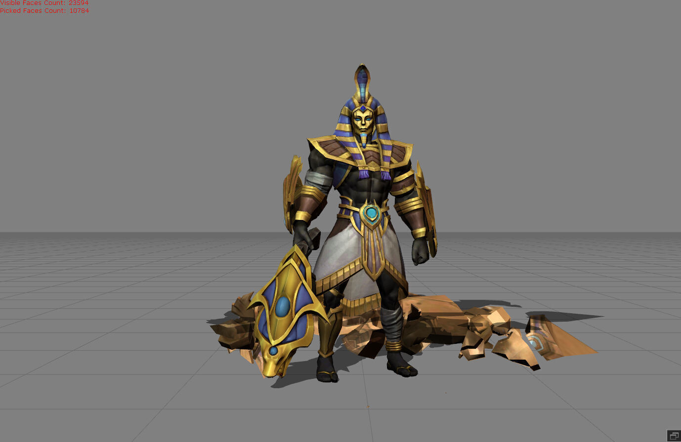 Roger Anubis Low-poly 3D model_8