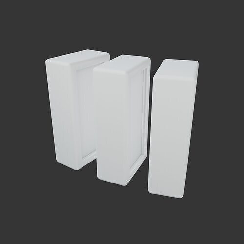 Domino Icon v1 002 Low-poly 3D model