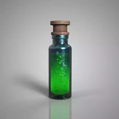 Fantasy Stamina Boost Potion Game Ready 3D Asset PBR Low Poly