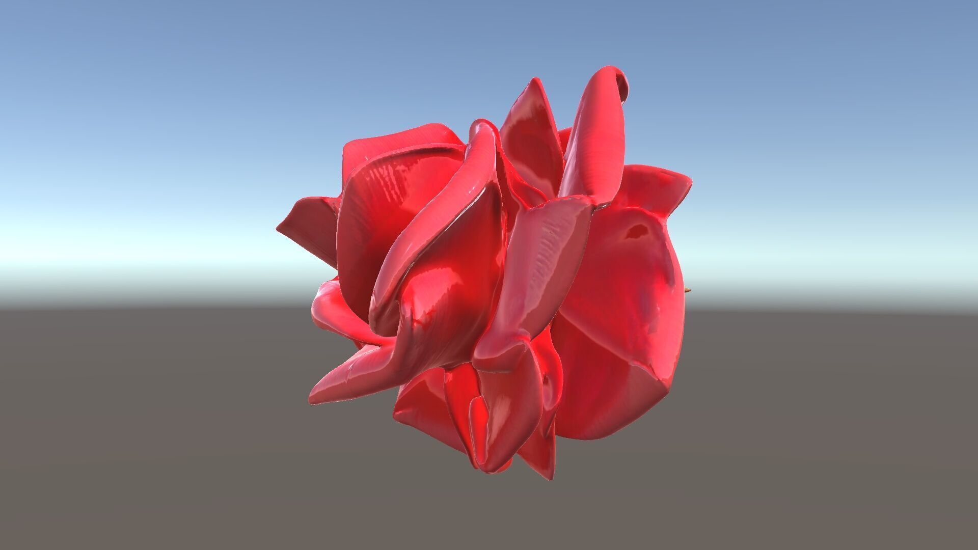 Red Origami Rose Model Pack Low-poly 3D model_14
