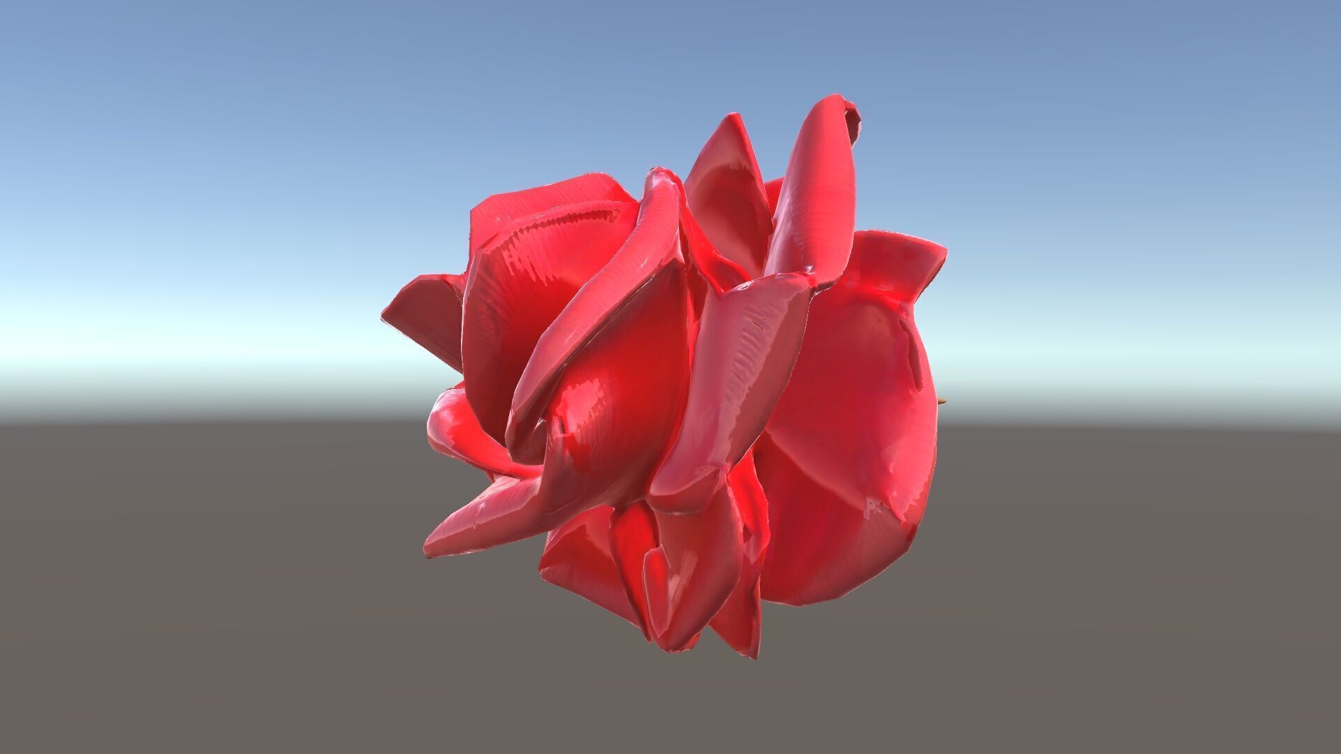 Red Origami Rose Model Pack Low-poly 3D model_8