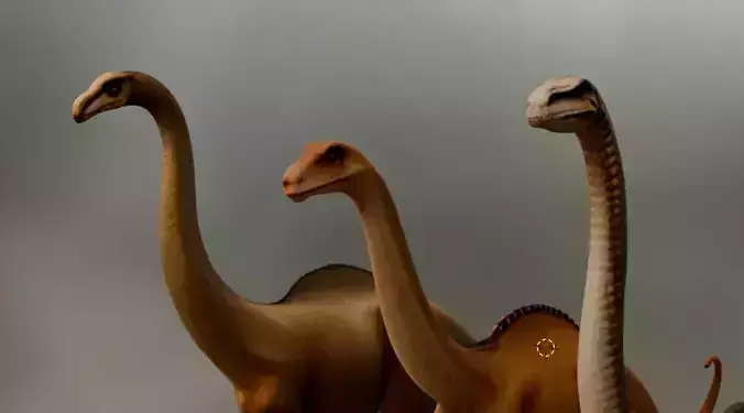 Brachiosaurus 3D Model Pack  Realistic Sauropod Dinosaurs 