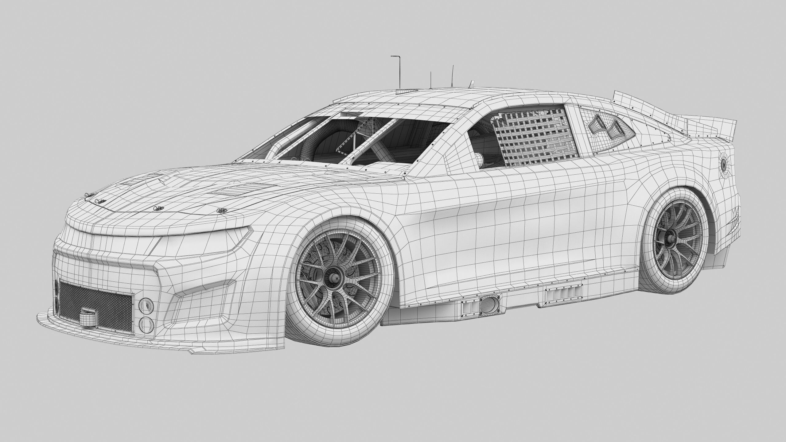 Chevrolet Camaro Nascar Daniel Suarez 99 2025 3D model_17