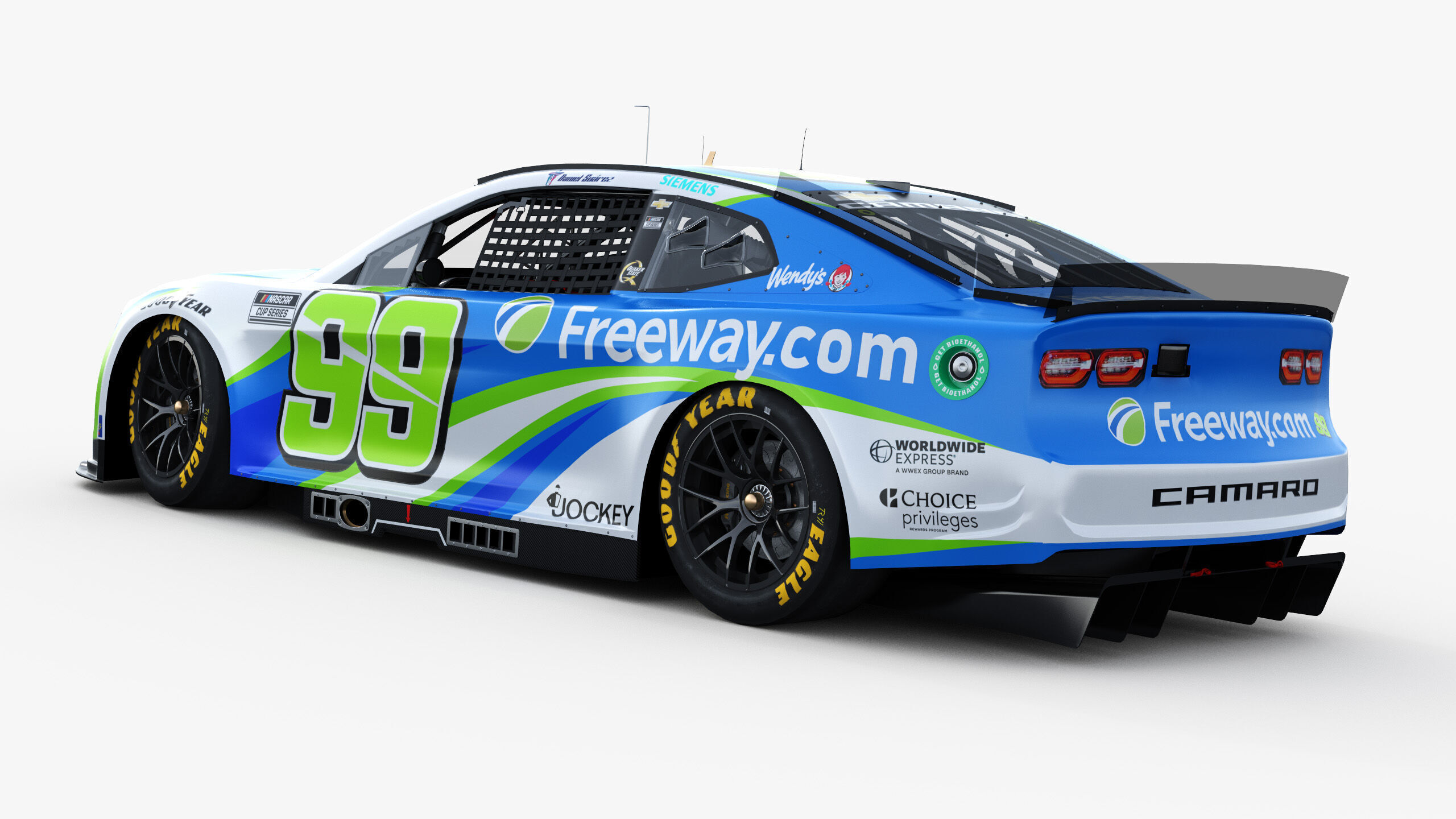 Chevrolet Camaro Nascar Daniel Suarez 99 2025 3D model_4