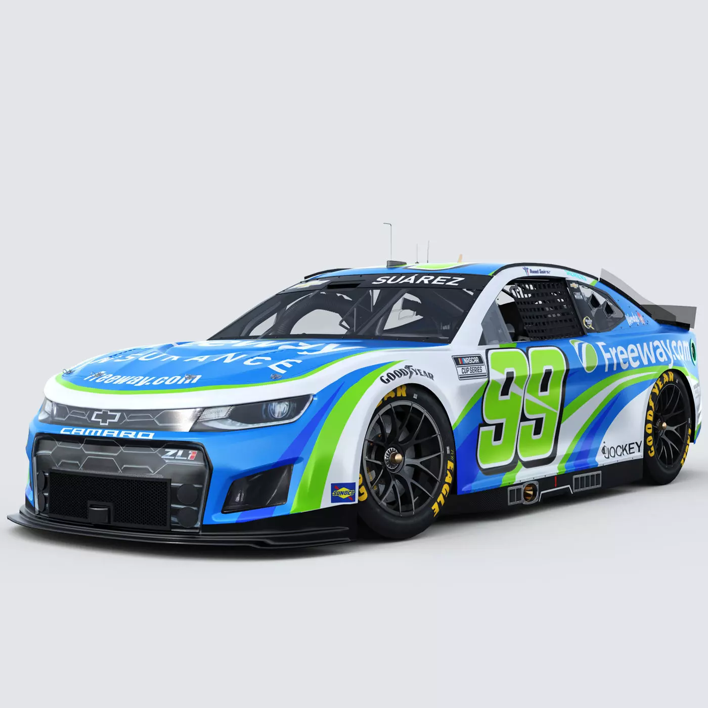 Chevrolet Camaro Nascar Daniel Suarez 99 2025 3D model_0
