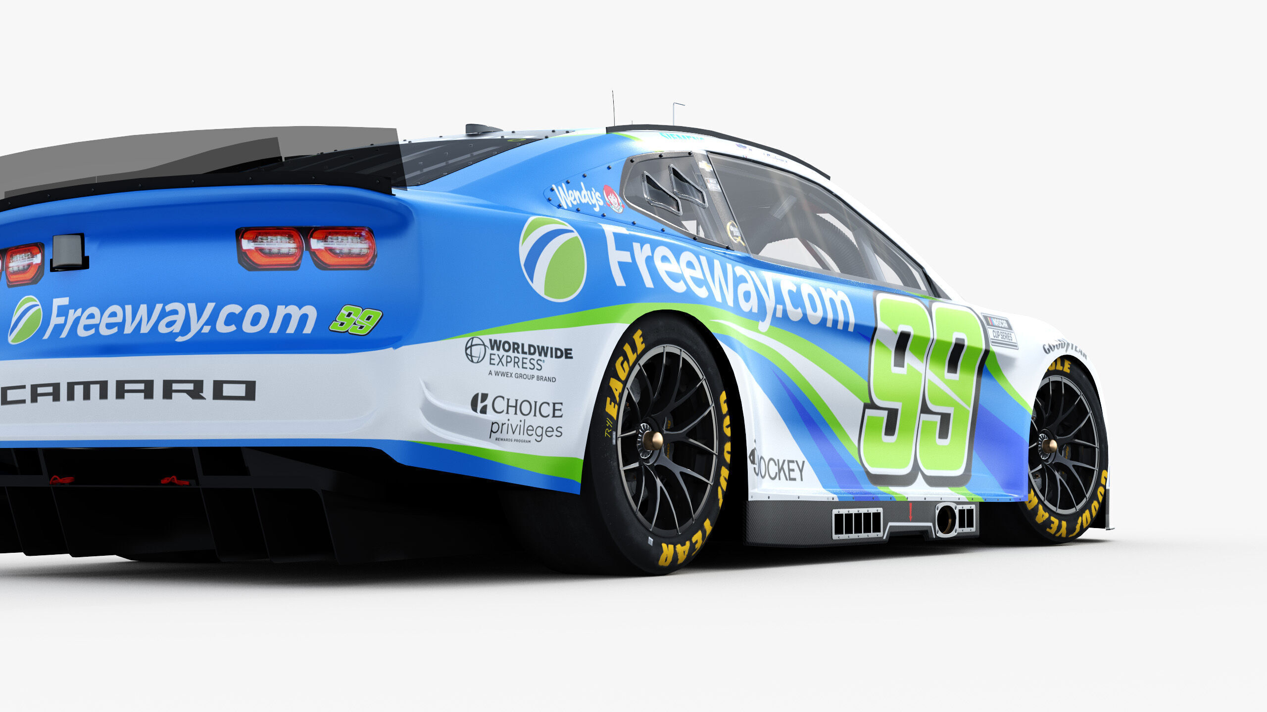 Chevrolet Camaro Nascar Daniel Suarez 99 2025 3D model_13