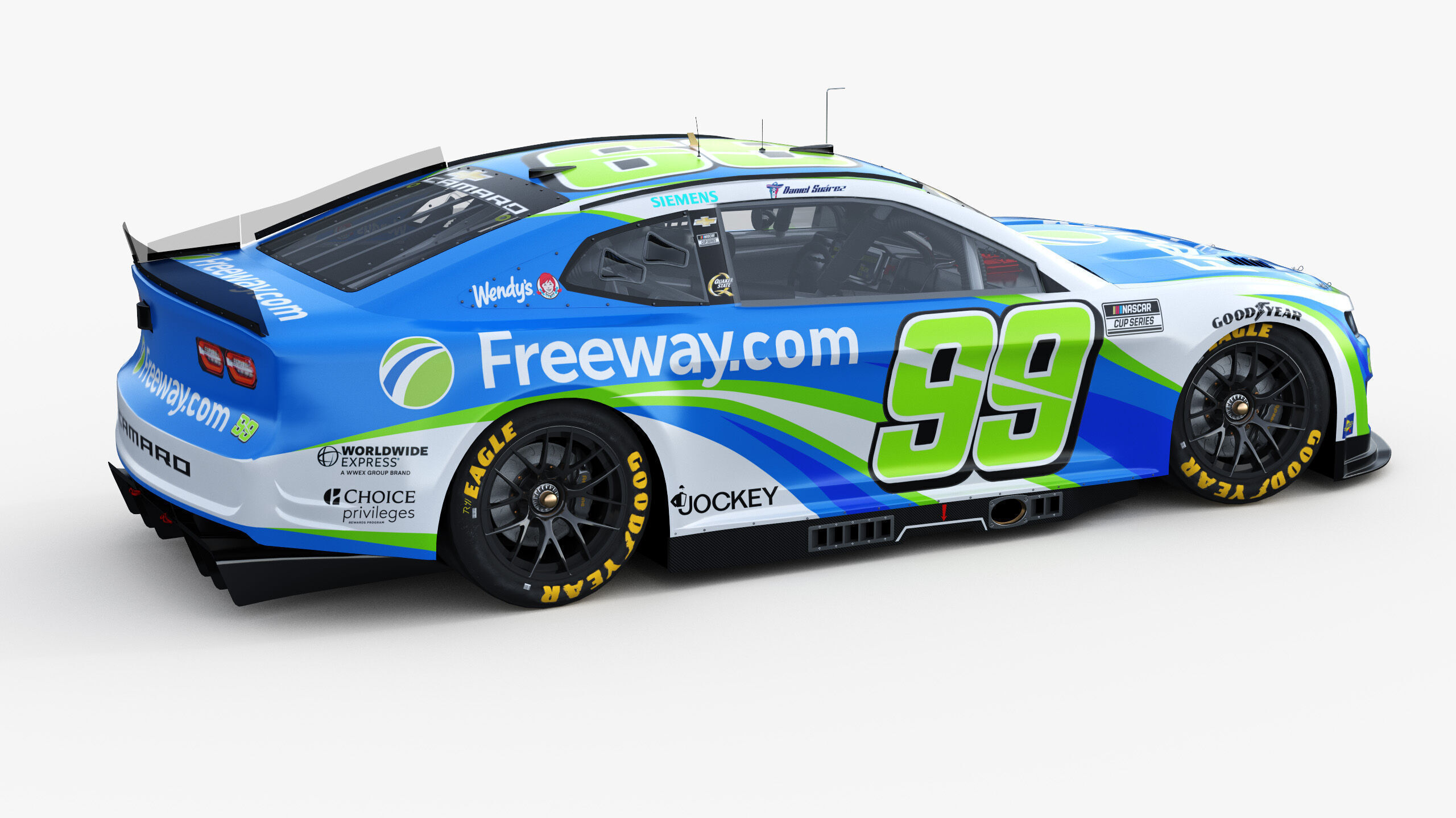 Chevrolet Camaro Nascar Daniel Suarez 99 2025 3D model_7