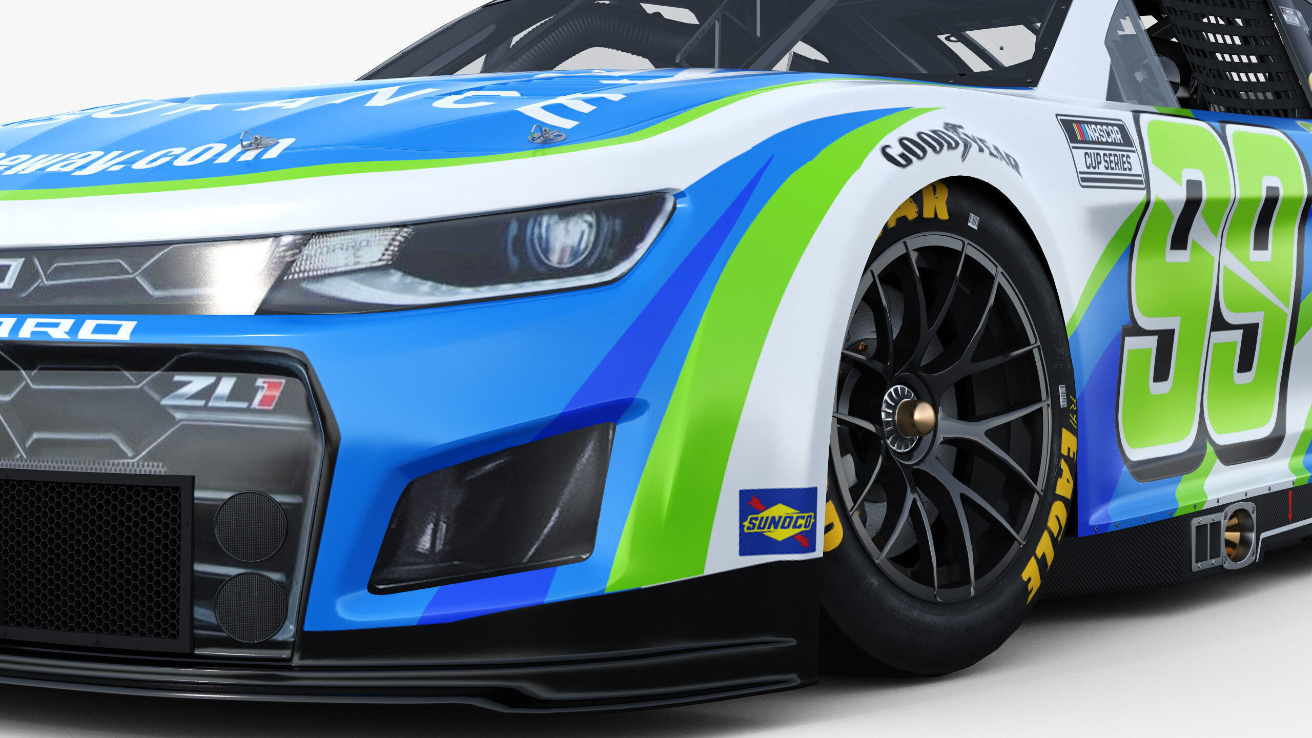 Chevrolet Camaro Nascar Daniel Suarez 99 2025 3D model_2