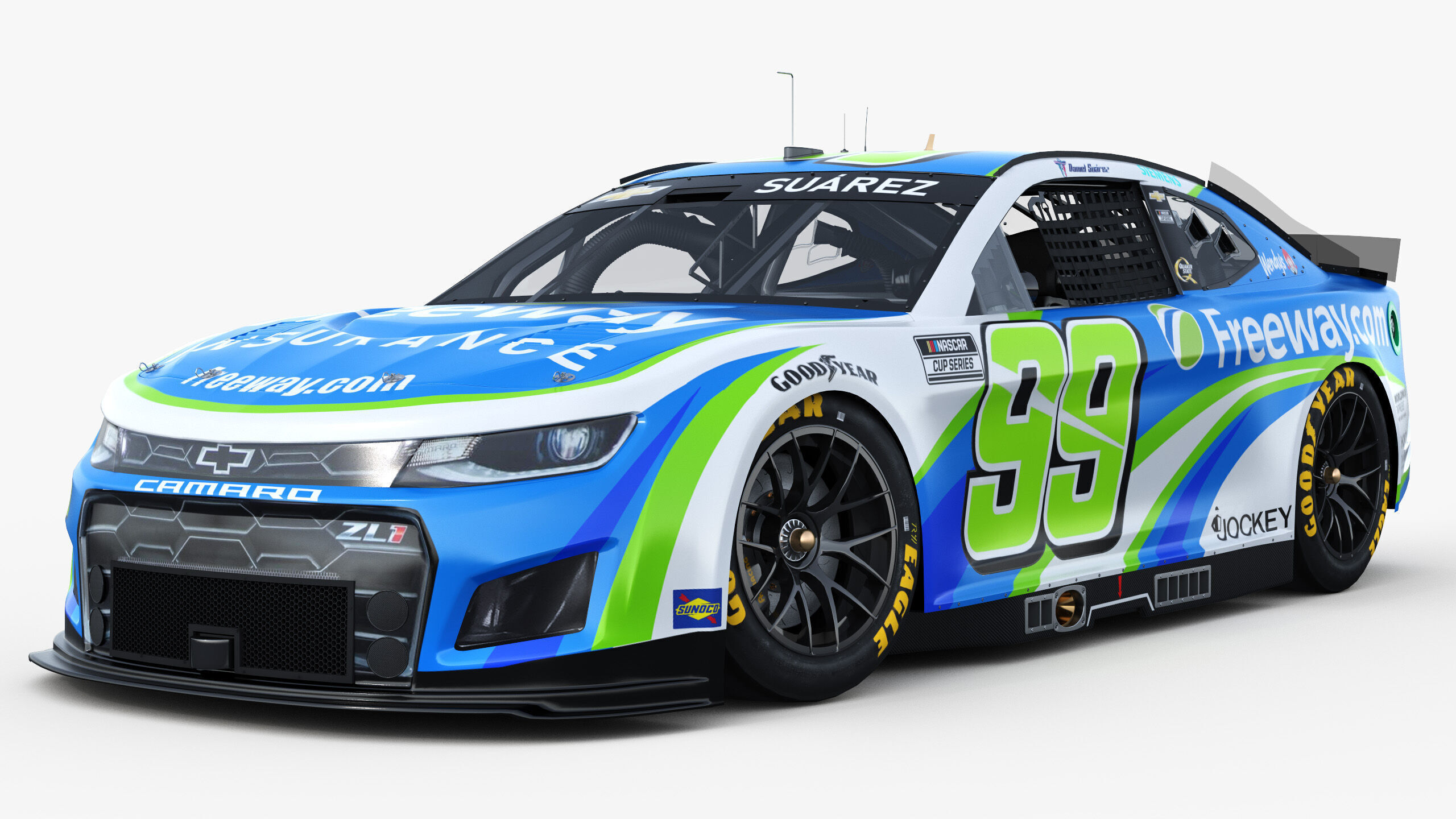 Chevrolet Camaro Nascar Daniel Suarez 99 2025 3D model_1