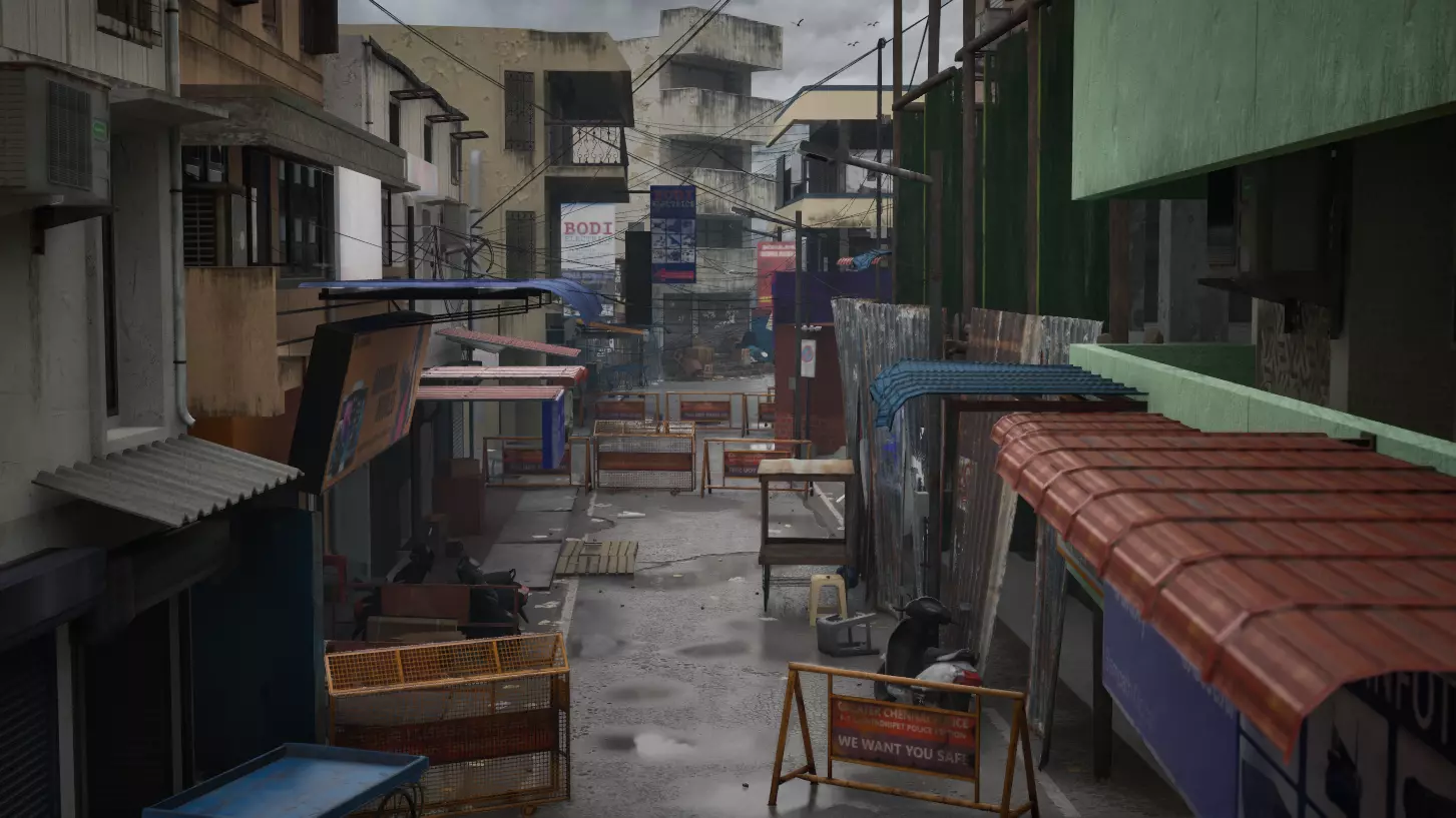 Indian Street Unreal Engine Low-poly 3D model